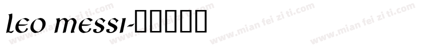 Leo Messi字体转换